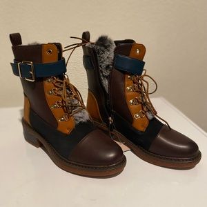 Fancy ‘riding’ paddock boots with fur